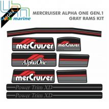 Aufkleber-Set, Umbausatz für Mercury MerCruiser Alpha One Gen 1 MR R SS Out Stern Drive Engines 3906, 37-13682A90, 13682A90