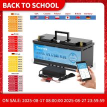 Nowa seria 12V 120AH lub równoległa bateria LiFePO4 Wbudowane baterie litowe Bluetooth BMS do kamperów RV Wózek golfowy