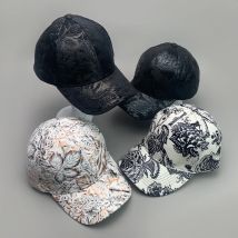 Neue Elegante Blume Blatt Vegan leder Streetwear Männer Frauen Baseball Hüte Baumwolle Kpop Lustige Mode Atmungsaktive Sport Hip Hop Caps