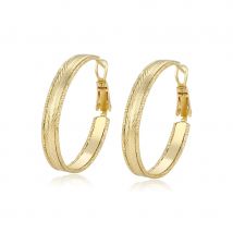 Xuping Jewelry New Arrival Fashion No Stone Light Gold Color Hoop Earrings for Women Girl Party Gift X001005782