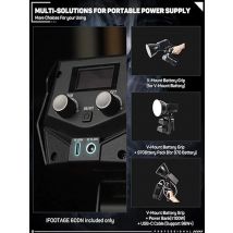 Ifootage Anglerfish SL1 60DN Studio Light Portable LED Photography Light App-Controlled with Low Blue Light for Studio & Video