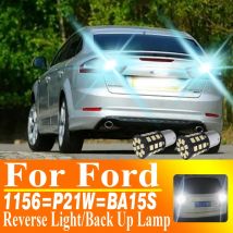 2pcs P21W LED Reverse Light Back Up Lamp 1156 BA15S 7506 Rear Fog Bulb For Ford Mondeo Mk4 Focus 2 S C MAX RANGER KA PUMA FUSION