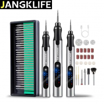 JANGKLIFE Kit di utensili rotanti a batteria USB Penna per incisione del legno Fai da te per gioielli Mini trapano wireless in metallo e vetro