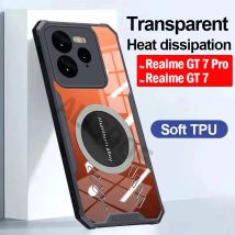 Capa trasparente per Realme GT 7 Pro / GT7 7T Custodia protettiva trasparente per dissipazione del calore per Realme GT7 Pro Funda
