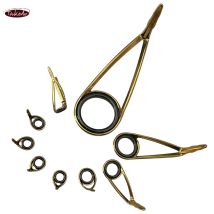 TAKEDO TN20 9 stücke Angelrute Guides Augen Sets Edelstahl Keramik Ringe Stange Reparatur Kit Spinning Ersatz Zubehör