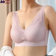 Nahtlose Thai Latex 6,0 Frauen Unterwäsche Ohne Stahl Ring Sammeln Bh Sexy Spitze Leibchen Weste Abnehmbare brust kissen Bralette