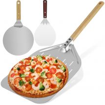 6.5/12 inch Non-Stick Pizza Shovel Cake Lifter Transfer Tools with Wood Handle for Baking Bread Pizza Kitchens Accessories