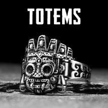 Totem vintage Teschio Anelli da uomo Gioielli da donna in acciaio inossidabile Punk Nuovo in Rock Accessori moda Regalo Dropshiping all'ingrosso