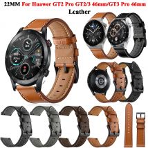 Honor GS Pro /GS 3 3i Bracelet 20 22MM Leather Watchband For Honor Magic Watch/ 2 42mm 46MM Strap Band Honor ES Correa Band