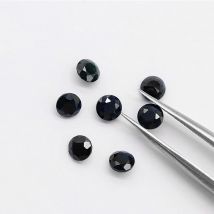 Factory Wholesale 100% Real Natural Circular Burmese Sapphire Gemstone Loose Gems Diy Material for Jewelry