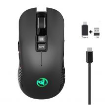 2,4G USB-C Drahtlose Maus Wiederaufladbare Gaming Maus 3600DPI 7 Taste Typ-c Stumm Mäuse für Macbook Laptop PC Spiel Maus Computer