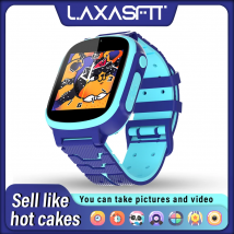 LAXASFIT Neue Kinder-Smartwatch, Puzzle, Puzzlespiel, HD-Touch-Kamera, Wecker, Musik-Player für Jungen und Mädchen im Alter von 4–12 Jahren