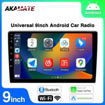 Akamate 9 Zoll Android Autoradio 2 Din Universal Multimedia Player für Nissan Toyota Kia Honda Autoradio Bluetooth WiFi GPS Navi