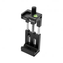 XILETU XJ-8 Tripod Head Bracket Mobile Phone Holder Clip For Phone Flashlight Microphone With Spirit Level and Cold Shoe Mount