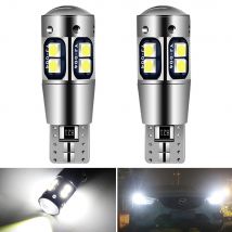2x w5w t10 led canbus kein Fehler 12v 6000k 10 smd Auto 5 w5 led Glühbirne Abstand Keil Seite drehen Singal Licht super hell weiß