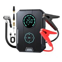6 In 1 avviatore di emergenza per Auto pompa ad aria di emergenza compressore d'aria portatile gonfiatore per pneumatici multifunzione dispositivo di avviamento automatico della batteria portatile