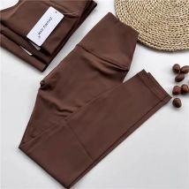 Fitness Kobiety Sport Bezszwowe Legginsy Wysoka Talia Elastyczne Solidne Legginsy do Jogi Siłownia Jogging Szybkoschnące Push Up Slim Spodnie Kobieta