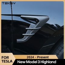2 stücke Seite Kamera Abdeckung für Tesla Neue Modell 3 Highland 2024 Blatt Bord Kamera Schutzhülle Auto Modifikation Auto zubehör