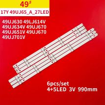Striscia di retroilluminazione a LED per 49UJ65_A B_27LED 49UJ630 49LJ614V 49UJ634V 49UJ701V 49UJ670 49UJ651V 49UJ670 17Y 49LJ61 49LH61