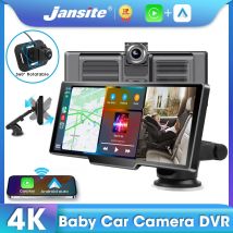 Jansite 10.26 "Dash Cam 4k Auto DVR Spiegel Video-Player drahtlose Carplay Android Auto Recorder Rücksitz Baby Auto Kamera Monitor