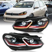 Faro anteriore per Volkswagen Golf 6 MK6 2008-2012 Opzioni di aggiornamento perfette