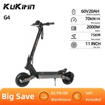 KuKirin G4 Scooter elettrico All Terrain 2000W motore 60V 20Ah batteria pieghevole 11 pollici fuoristrada Tubeless pneumatico adulto E-Scooter