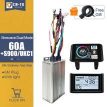 Elektro fahrrad sinawave Controller jn 60a Dual Mode Controller mit LCD-Display für bürstenlosen Naben motor w1500w2000w3000w