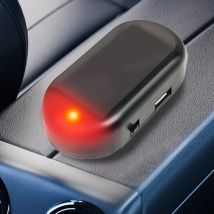 10-1PCS Solar Powered Auto Gefälschte Sicherheit Licht Simulierte Dummy Alarm LED Blinklicht