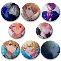 Anime Aqua Hoshino Abzeichen Weißblech Soft Button Pin Brosche Metall Abzeichen Benutzerdefinierte Schmuck Zubehör Hut Tasche Revers