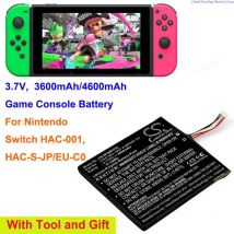 CameronSino 3.85V 3600mAh/4300mAh Game Console Battery HAC-003 HAC-A-BPHAT-C0 for Nintendo HAC-S-JP/EU-C0, Switch HAC-001 +TOOL
