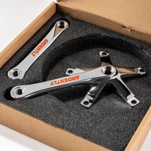 ARDENTLY Bicycle Crank Chainwheel 144BCD Track Bicycle Ultra-light Square Crank 165mm CNC Aluminum Alloy FixedGear Crankset Part