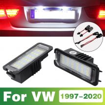 For VW Golf 4 5 6 7 MK5 MK6 POLO 6N2 9N 6R Lupo Passat B6 CC EOS Beetle Scirocco R LED Car License Plate Light Bulbs Accessories