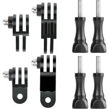 3-Way Adjustable Extension Pivot Arm Adapter Kit for GoPro Hero 11, 10, 9, 8, 7, Insta360 DJI OSMO, Same and Vertical Direction