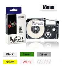 18mm casio etikett band XR-18GN xr18yw xr18we xr18bu bänder kompatibel für casio KL-130 KL-120 KL-430 etiketten hersteller