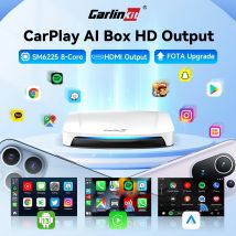 2025 nuevo CarlinKit Android 13 CarPlay AI Box HDMI inalámbrico CarPlay Android Auto TV Video Box Qualcomm SM6225 pantalla dividida de 8 núcleos
