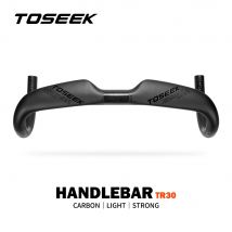 TOSEEK ZXB-TWO rowerowa kierownica szosowa z włókna węglowego 400/420/440mm UD matowa prowadzenie wewnętrzne szosowa rączka rowerowa części rowerowe
