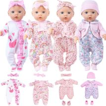 Vestiti carini per bambole unicorno per bambole da 18 pollici Tute per bambole rinate Outfit Regalo di compleanno per bambini OG