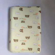 1pc 30*50cm Memory Foam Kissen langsam zurückprallen Kissen Kern Cartoon Bär Druck gestrickt Baumwolle Stoff Nacken kissen für Kinder Erwachsene