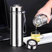1000 ml Doppel Edelstahl Business Stil Vakuum Flasche Tragbare Outdoor Auto Thermische Becher Kaffee Tee Isolierung Flasche