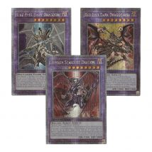 Yu-Gi-Oh! Collection DIY Proxy Cards Blue Eyes Dark Dragoon Red Eyes Dark Dragooness Crimson Stardust Dragon Non-Original Cards