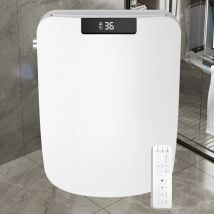 FOHEEL Copriwater intelligente quadrato aperto automatico Display LCD elettronico Bidet Sedile riscaldante intelligente Wc