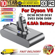 21,6 V 6 Ah Staubsauger-Akku für Dyson V6 Akku DC62 DC59 DC58 SV03 SV04 SV09 V6 Animal Motorhead V6 Absolute V6 Fluffy