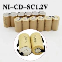 SC-Batterien, 2–20 Stück, Schraubendreher, elektrische Bohrmaschine, 1,2 V, 2200 mA, h/2800 mAh, wiederaufladbare SubC Ni-Cd-Battey