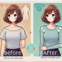 Innovative Silikon-Schulterpolster für Damen und Herren, wiederverwendbar und rutschfest, perfekt für Ihren Hemdanzug
