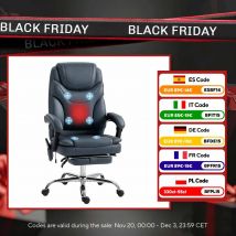 Poltrona massaggiante reclinabile Vinsetto con 6 punti di vibrazione 67X67X113-121 cm