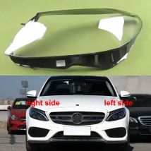 Für 2015-2018 Mercedes Benz W205 C180 C200 C260L C280 C300 Scheinwerfer Abdeckung Transparent