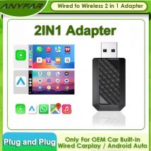 USB 2in1 CarPlay Android Auto Wireless Adapter Konvertieren verkabelt in kabellos für OEM Auto Stereo Plug and Play Smart Mini Box