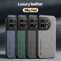 Custodia in pelle di lusso per Oneplus 11 10T 9Pro Cover con supporto piastra metallica Custodia per auto per Oneplus ACE Pro 11 9RT ACE 2 Pro custodia