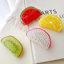 Neues kreatives Design 8,5 cm Drachen frucht Kiwi Wassermelone Orange niedliche Frucht Haars pange Klaue Haarschmuck für Frauen Mädchen