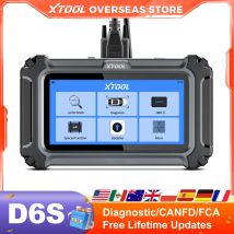 XTOOL D6S Strumenti diagnostici per auto Tutti i sistemi Scanner automobilistico Oltre 33 servizi Aggiornamento gratuito a vita CANFD FCA integrato Ver aggiornato